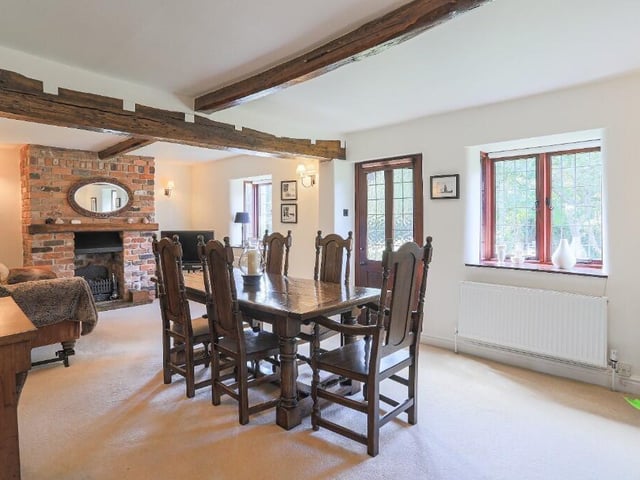The lounge/dining room is perfect for family gatherings and entertaining.
