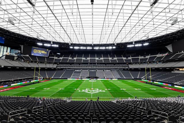 Allegiant Stadium, Las Vegas, where Leeds Rhinos will play Hull KR on Saturday. Picture by Alex Whitehead/SWpix.com.