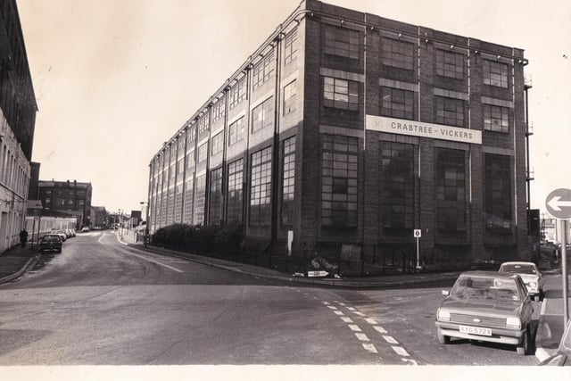 Printing machine manufacturers Crabtree Vickers. Pictured in February 1983.