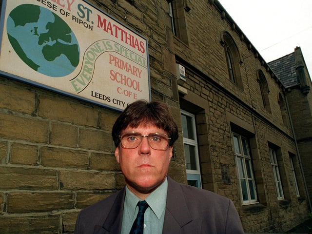 Do you remember John Eyres? He was deputy headteacher at Burley St. Matthias Primary School. Pictured in July 1997.