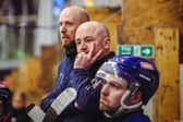 NEW ERA: Leeds Knights' head coach Ryan Aldridge and assistant Davey Lawrence, who will head up the Knights' second team in NIHL North One in 2024-25. Picture: Jacob Lowe/Knights Media.