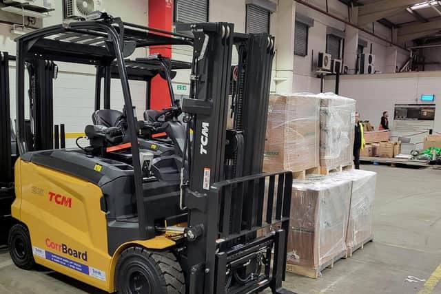 CorrBoard's taking a step towards a more sustainable future by investing in new EV trucks.