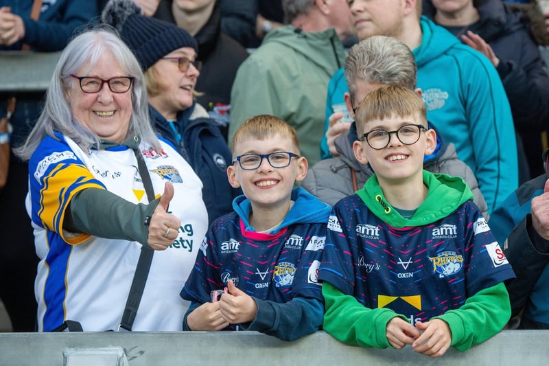 These Leeds fans had high hopes before the game against Warrington.