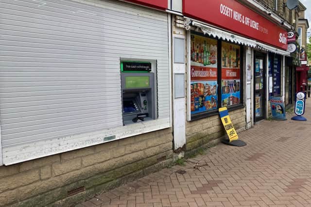 A retrospective planning application for cash machine installed outside a shop in Ossett has been refused. LDRS image