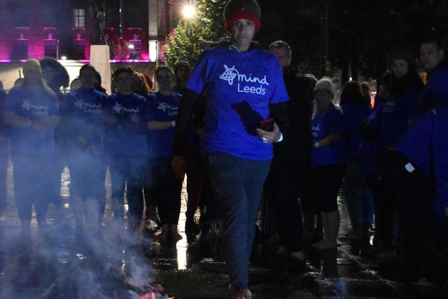 Everyone made it across the hot coals, with participants saying they were "proud" of overcoming their apprehension in the build-up and "couldn't believe how you could hardly feel anything".