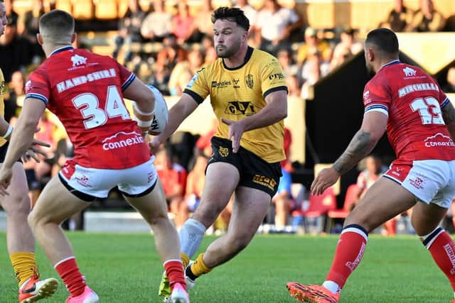 Australian forward Joe Stimson is one of the players leaving Castleford Tigers after Saturday's game at Huddersfield Giants. Picture by Matthew Merrick/SWpix.com.