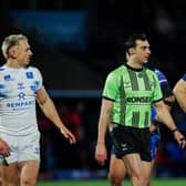 Referee James Vella seen during last week's Betfred Super League game between Wakefield Trinity and Toulouse Olympique. Picture by Alex Whitehead/SWpix.com.