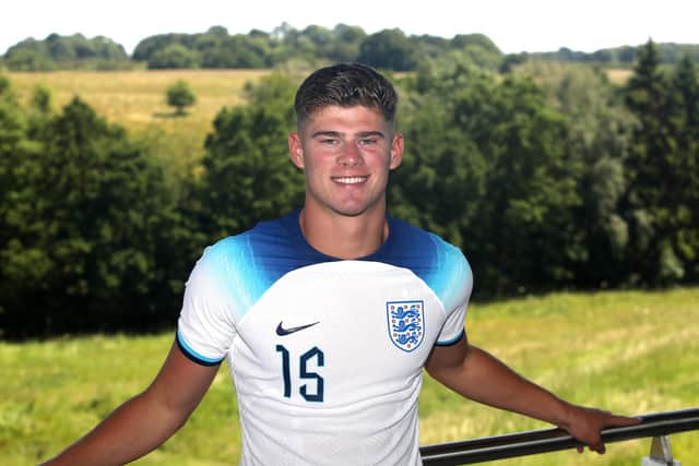 England's Charlie Cresswell during a squad announcement and media day at St. George's Park, Burton-on-Trent. Picture date: Wednesday June 14, 2023. PA Photo. See PA story SOCCER England U21. Photo credit should read: Simon Marper/PA Wire.

RESTRICTIONS: Use subject to FA restrictions. Editorial use only. Commercial use only with prior written consent of the FA. No editing except cropping.