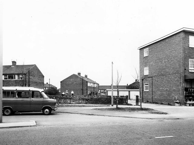 A van is parked in a lay-by on Upoper Town Street in May 1979.