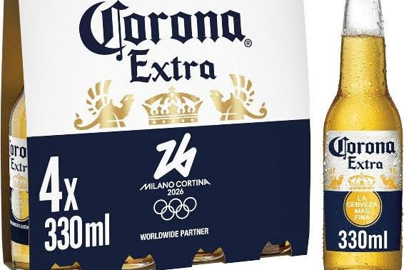 Corona Lager Beer Bottle 4 x 330ml, currently priced at £5.