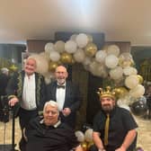 Jazz Court residents dressed up in their finery to mark the occasion.