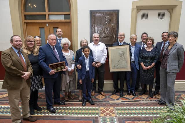 Several of Walter’s relatives were invited to Leeds General Infirmary, where they received the plaque and were given an insight into the life and work of their relative.
