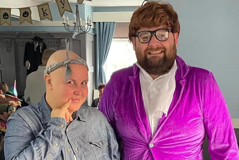 Hollie Brown said: "Me and my husband last year as Dr Evil and Austin Powers when I was mid cancer treatment."