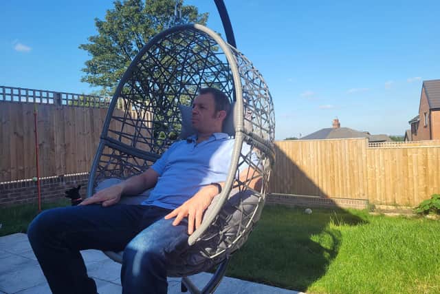 Looking out on an evening enjoying a glass of wine sitting in the chair is just perfect.