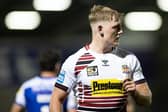 James McDonnell during his Wigan debut, against St Helens in September, 2020. Picture by Isabel Pearce/SWpix.com.