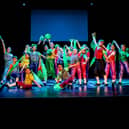 Stagecoach Leeds Morley students on stage at The Victoria Theatre