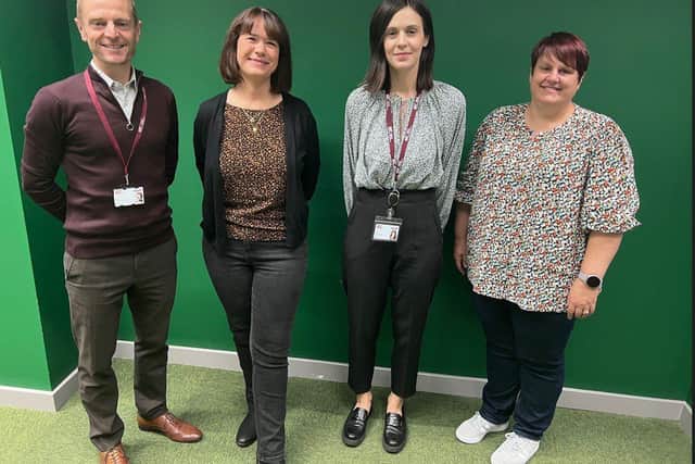 Prof. Rob Copeland, Director of AWRC, Dr Eirini Kyriakoulakou, Fellow and Claire Woodward