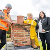 SGB-35469 Harron Homes Site Manager Michael Heels with Sales Executive Allison Melia