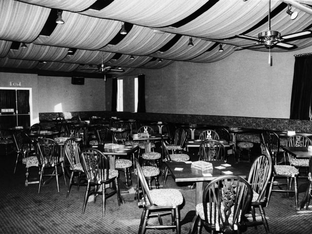 The function room at Stoggy's on Burley Road in October 1982.
