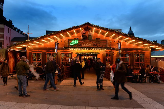 The German Christmas Market was usually organised in partnership between Leeds and Frankfurt city councils.