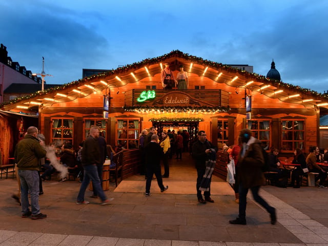 The German Christmas Market was usually organised in partnership between Leeds and Frankfurt city councils.