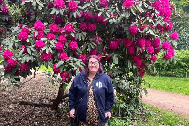 Amy before starting her journey to health