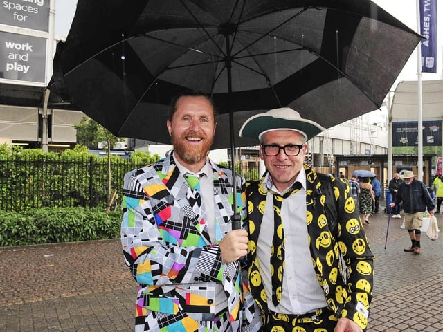 Fans at the England v Australia Test at Headingley.