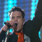 Robbie Williams live at Roundhay Park, Leeds, in 2006. Photo: Dan Oxtoby