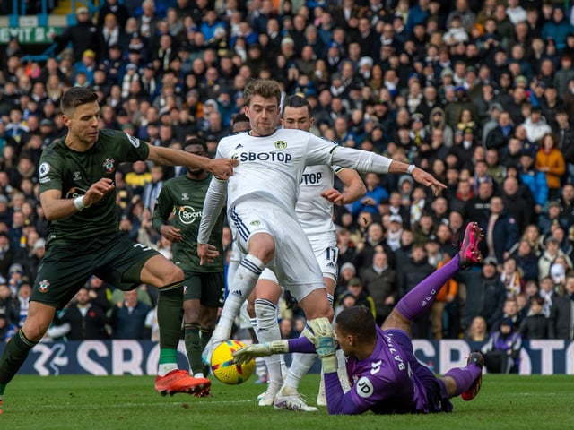 Led the line, fought defenders, held the ball up and brought others into play. Couple of half chances came his way but nothing clear cut. (Pic: Bruce Rollinson)