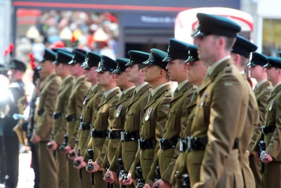 The King’s Own Yorkshire Light Infantry celebrated at Pontefract Castle