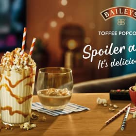 Coming to a sofa near you: make your movie night a blockbuster with Baileys Toffee Popcorn Movie Night, for a limited time only!