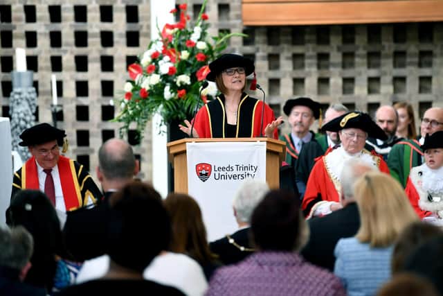 Leeds Trinity University. Pictured is Chancellor Deborah McAndrew, in 2018.