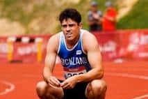 Joe Smith competing in Auckland. He will represent New Zealand at the Para-Athletic World Championships.