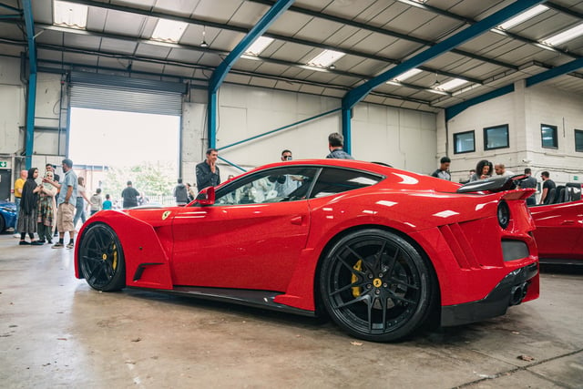 The dealership's rare modified Ferrari N-Largo was a big draw for petrolheads at F12 Performance's inaugural supercar meet.
