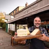Stephen Fleming, 53, is the founder of George & Joseph cheesemongers in Harrogate Road, Chapel Allerton, Leeds. Photo: Simon Hulme.