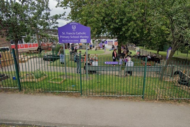 Based in Morley, on Highcliffe Road, the primary school is ranked 469th in the country, the guide said. It has 231 pupils.