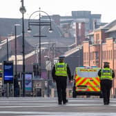 Police on patrol. PIC: James Hardisty