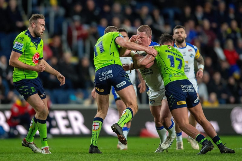The number 10 was taken to hospital after failing a head injury assessment during the game against Warrington. The two-week gap between matches means he isn't automatically ruled out of the Huddersfield fixture, but he will have to go through a return to play procedure so could be in doubt.