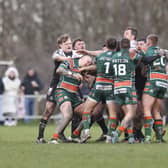 Hunslet beat Stanningley in a stormy Challenge Cup tie last weekend. Picture by John Victor.
