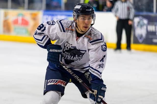 MOVING ON UP: Louis Colvin has previous experience of playing at NIHL National level. Picture courtesy of Dave Trevallion/Invicta Dynamos