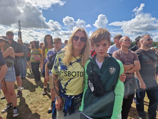 Families of Leeds United fans have been showing their support