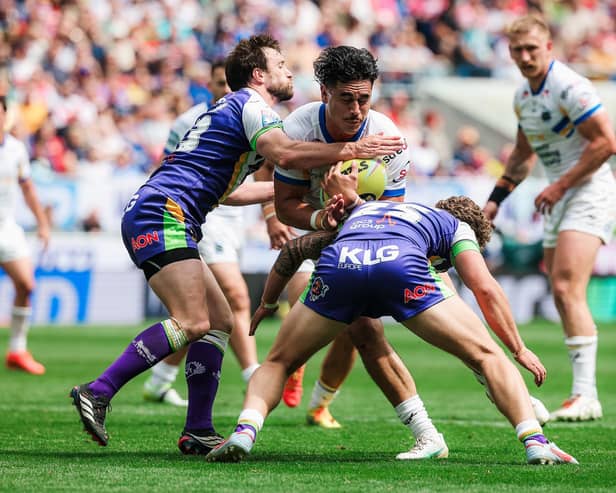 Keenan Palasia hasn't played since Leeds Rhinos' Magic Weekend win against Bradford Bulls two months ago, but is set to return from a foot injury at home to Hull FC on Friday. Picture by Alex Whitehead/SWpix.com.