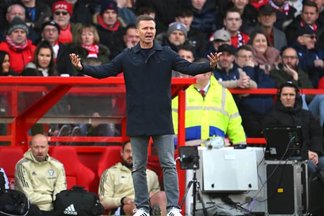 Leeds United boss Jesse Marsch. Photo by Clive Mason/Getty Images.