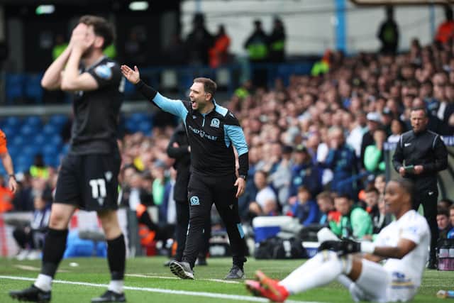 SUCCESS: For Blackburn Rovers and boss John Eustace, above, against Leeds United at Elland Road. Photo by Ed Sykes/Getty Images.