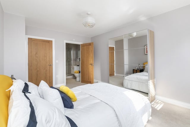 Each of the flats has two bedrooms, including some with en suite bathrooms.