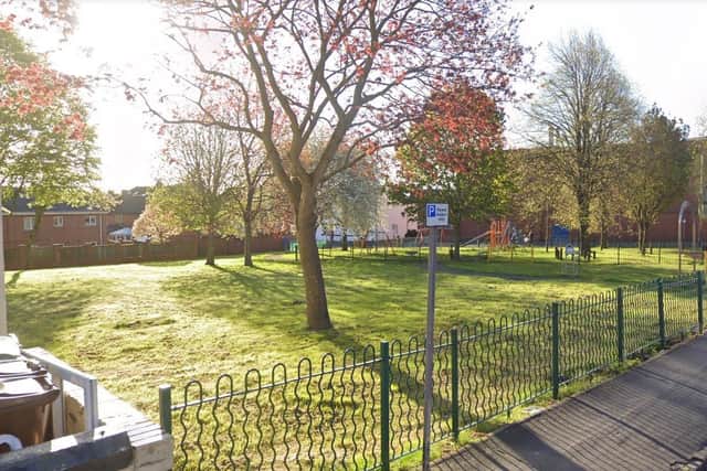 The incident which took place in the Green on Saville Street in Wakefield. Picture: Google