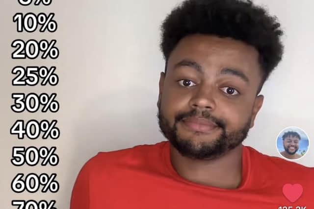 Nathan Armstrong has made a steady income from posting regular videos on TikTok ranking music tracks. Photo: Nathan Harrison