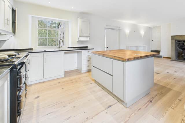 The kitchen at Gardeners cottage, Harewood Estate.