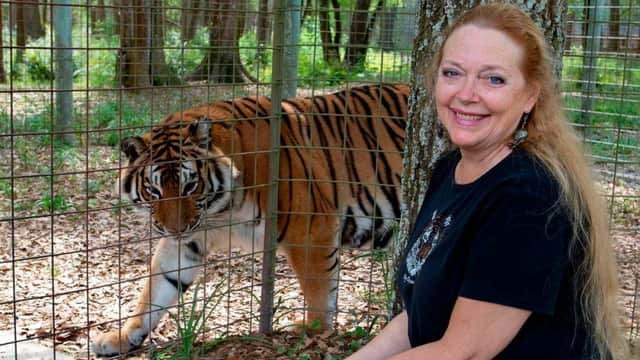 Carole Baskin has criticised Tiger King creators for their presentation of her husband's disappearance (Netflix)