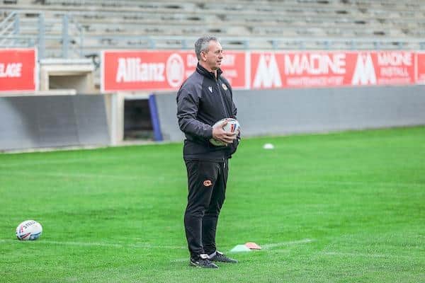 Dragons coach Steve McNamara. Picture by Laurent Selles/Catalans Dragons/SWpix.com.